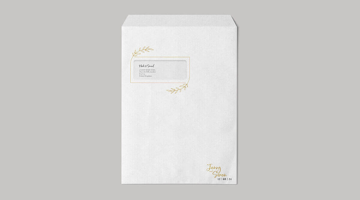 Printed Wedding Envelopes